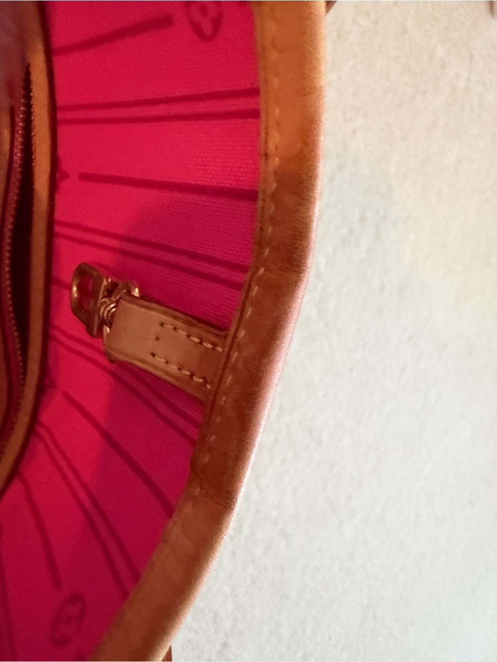 Louis Vuitton Monogram Floral Neverfull Tote - Brown, Pink & Orange - Picture 7 of 9